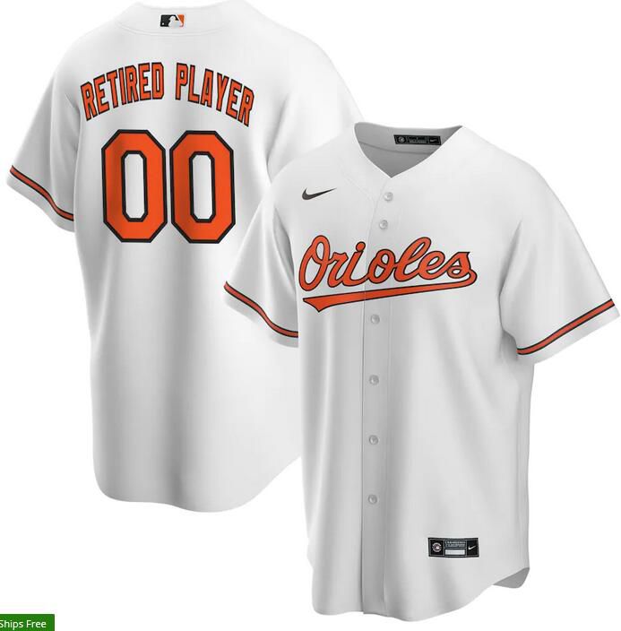 Mens Baltimore Orioles Nike White Home Pick-A-Player Retired Roster Replica MLB Jerseys->baltimore orioles->MLB Jersey